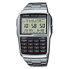 Orologio CASIO DATA BANK CALCULATOR DBC-32D-1ADF Calcolatrice Acciaio Vintage DD