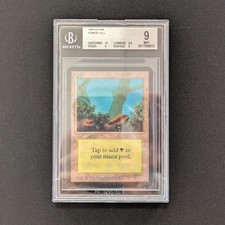 MTG \\>> Foresta (V.2) (BGS 9) <<// Alpha - 341 Trading - Magic