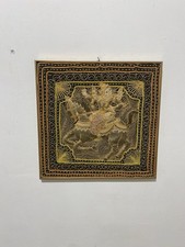 Arazzo Kalaga birmano cavaliere a cavallo 47x46 cm (18.5x18.1 in) perline