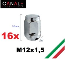 kit 16 M12X1,5 DADI RUOTA CERCHI LEGA ALFA ROMEO 90 1750 Giulia Spider DUETTO