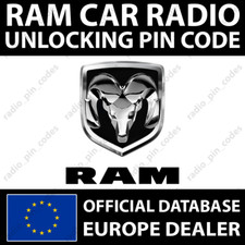 RADIO RAM PIN CODICE SBLOCCO