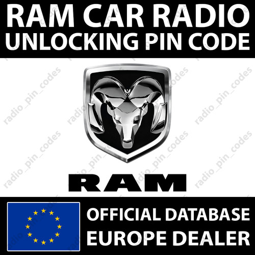 Radio ram pin codice - ram, sblocco