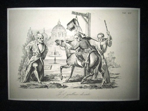 Incisione allegoria satira - incisione, d'allegoria