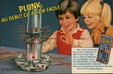 Publicité ancienne jeux Plunk