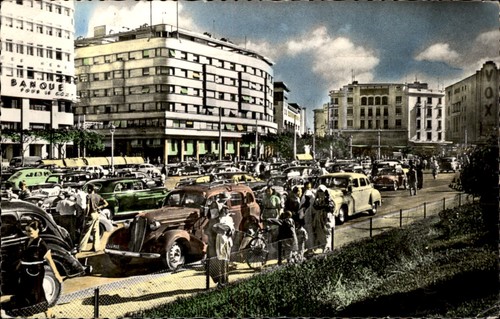 Casablanca city street scene - street,