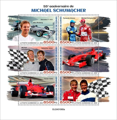 Francobolli michael schumacher - francobolli,