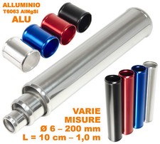 TUBO ALLUMINIO SELEZIONE Lucido Tubazioni Aspirazione Bordato ALU MANICOTTO Tubi