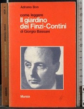 come leggere il giardino dei finzi contini Bon B0D9H96MRR