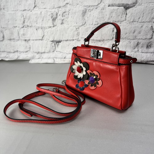 Borsa tracolla fendi rossa - a,