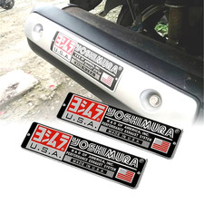 ADESIVO SCARICO YOSHIMURA IN METALLO ALTE TEMPERATURE STICKER CARENE TELAIO MOTO