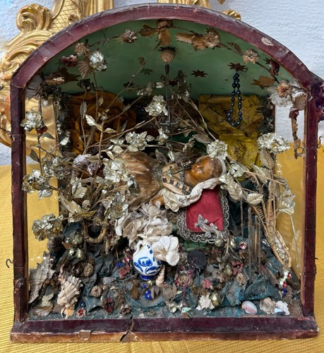 Antica maria bambina cera - antica,