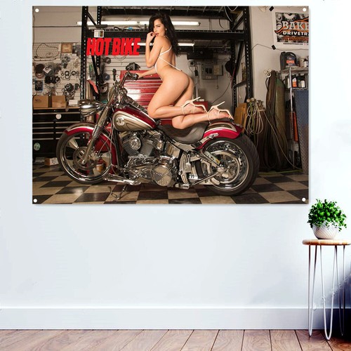 Hot bike ragazze - poster, moto