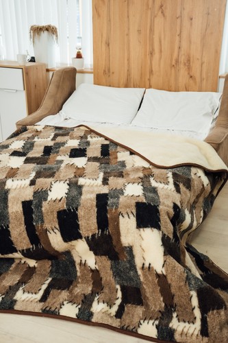 Coperta mezza lana - , montone