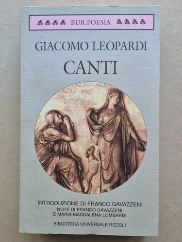 Giacomo leopardi canti - -, i