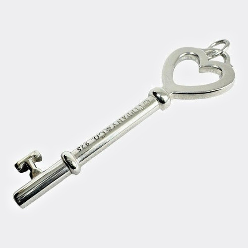 Ciondolo chiave cuore tiffany - ciondolo,