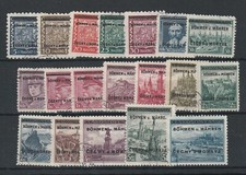 BOEMIA E MORAVIA, 1939, MICHEL 1-19, USATO, FIRMATO GILBERT, SCARSO, VEDI!
