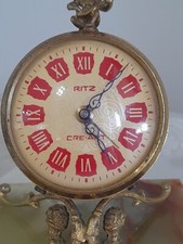 Vintage RITZ CRE-ART Orologio da Tavolo Metá Xx Secolo Italia