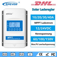 Epever MPPT 10/20/30/40A Caricatore Solare Regolatore PV 60/100/150V 12V/24VDC Auto