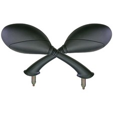 SPECCHIETTO RETROVISORE DX E SX PER VESPA ET2 FAR OMOLOGATO NERO DA MANUBRIO