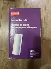 Staples 1 In Core Rotoli Fax Termici Carta 8,5" x 164' Scatola 4 Rotoli Articolo 375404
