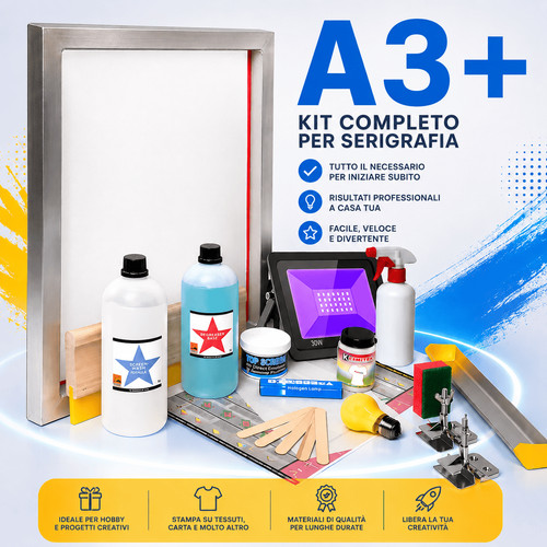 Kit serigrafia facile - serigrafia,