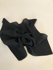 Mouchoir Carré de soie Noir