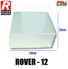 FILTRO PER VINO DI RICAMBIO ROVER 12 CARTONE FILTRANTE PER ALIMENTI 20X20cm 25PZ