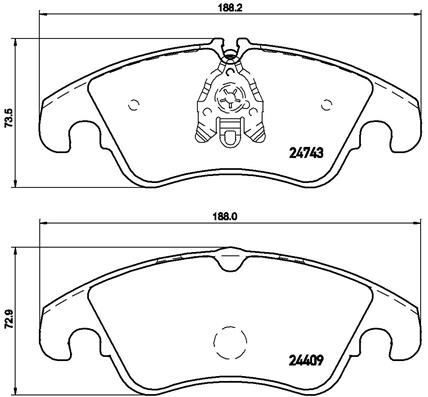 Brembo 098x kit - p, pastiglie
