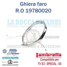 Ghiera / Cornice Faro Lambretta Special 125/150 - SX 150/200 - TV 175 Serie 3