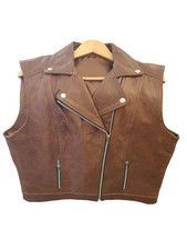 Pelle gilet uomo - pelle, oldschool