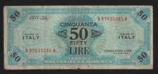 50 LIRE AM BILINGUE 1943