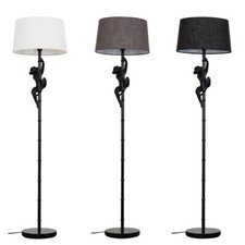 Lampada da terra scimmia a sospensione standard luce alta paralume soggiorno lampadina led