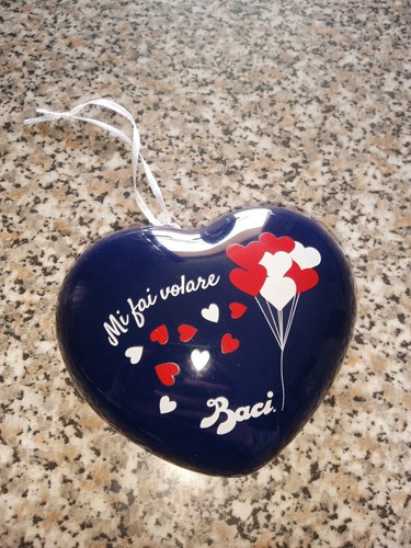 Cuore ceramica baci - in,