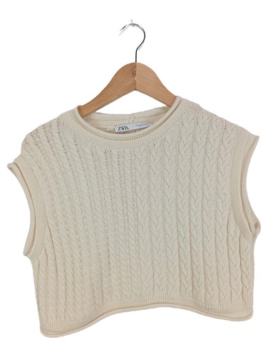 Zara gilet donna maglia - zara, beige