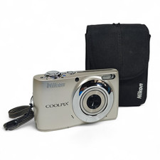 Nikon Coolpix L22 12,0 megapixel fotocamera digitale argento + custodia | funziona ma senza zoom