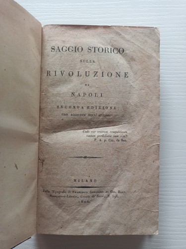 Vincenzo cuoco saggio storico - vincenzo,