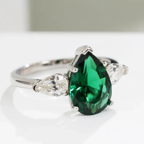 Anello taglio pera - anello,