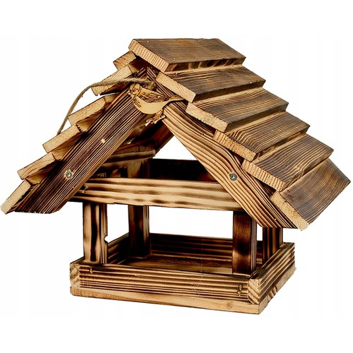 Mangiatoia uccelli legno - uccelli,