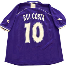 MAGLIA MAGLIA CALCIO FIORENTINA 2000/2001 HOME DIADORA MAGLIA RUI COSTA TAGLIA L