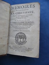 LE CHEVALIER TEMPLE-MEMOIRES DE CE QUI S'EST PASSE' DANS LA CHRETIENTE'..MDCXCII