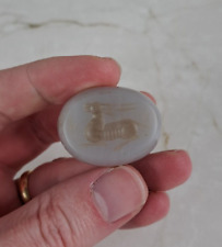 sceau cachet ancien pierre dure antique babylonian ? Roman ? stamp seal w animal