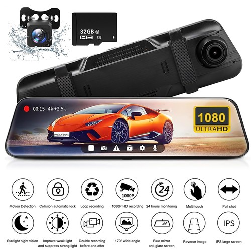 Dash cam doppia auto - dash, 10"