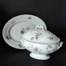 Zuppiera con tralci d'edera in rilievo - S. Ceramica Richard - XIX sec (cd. 742)