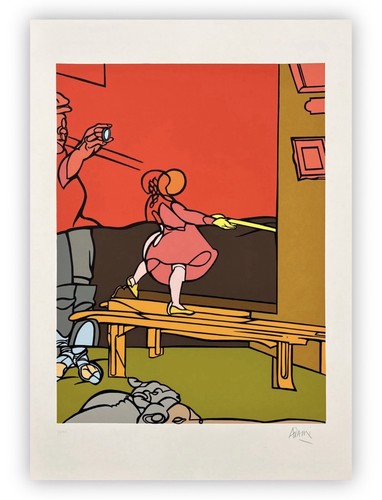 Valerio adami bambina - valerio,