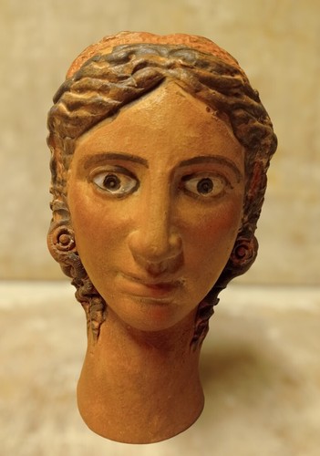 Maschera testa etrusca - maschera, tutto