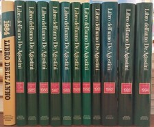 Enciclopedia Il Libro dell' Anno De Agostini 12 volumi 1983/1994 Cartonati Nuovi