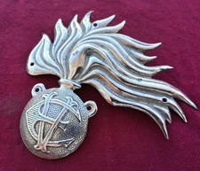 Fregio originale vintage RR.CC. per berretto e casco coloniale