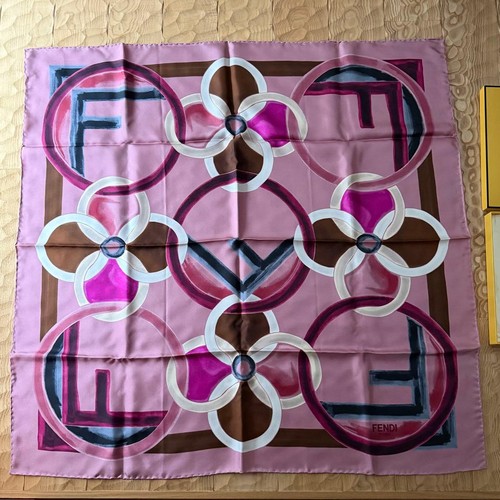 Sciarpa seta con logo - di,