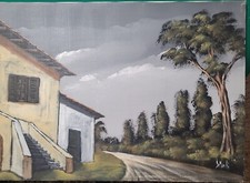 Paesaggio di DE MARCHI .Dipinto SU TELA CM. 50X70