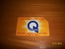 1999 - SCHEDA TELEFONICA - PROGETTO QUALITA' TOTALE